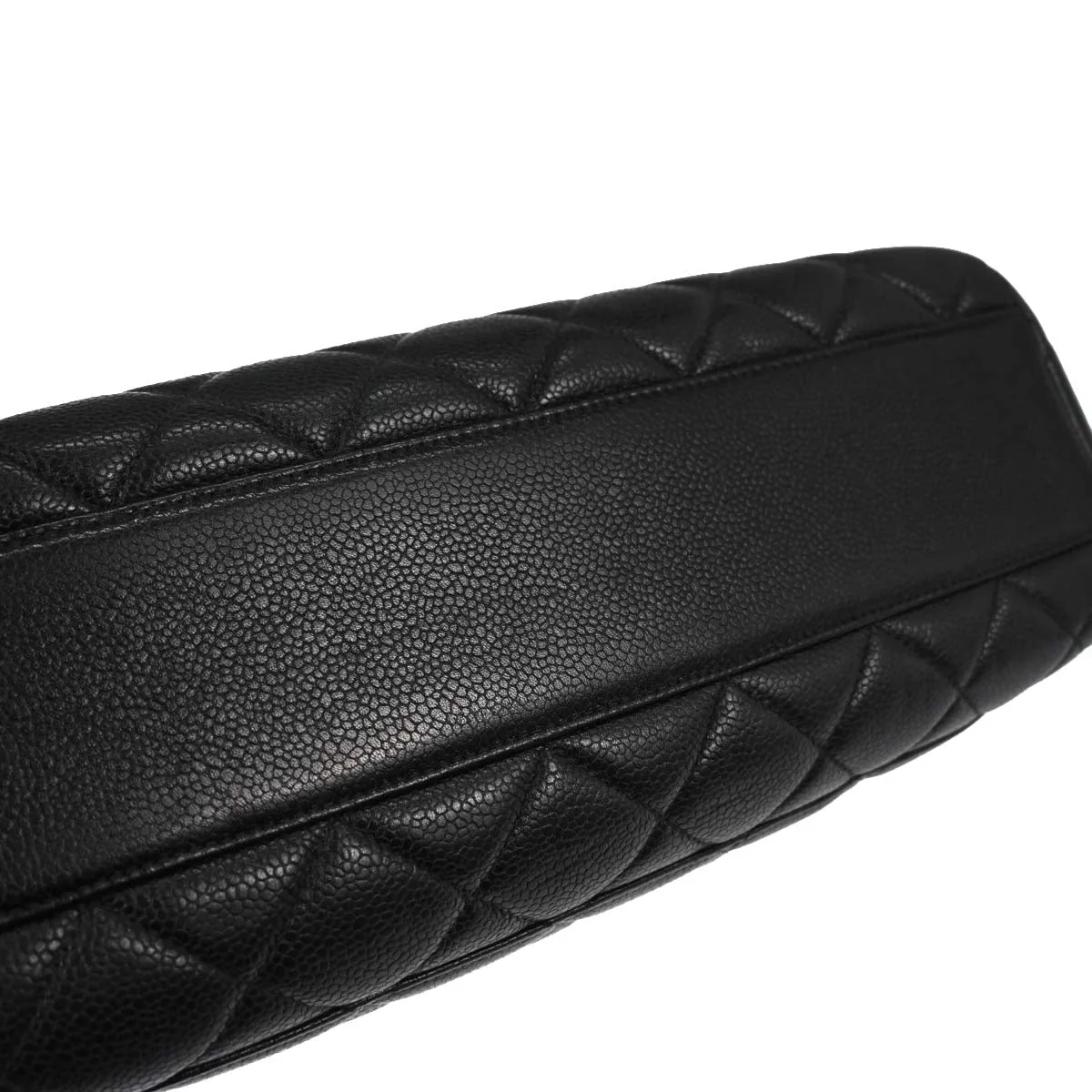 Chanel Black Caviar Skin Straight Flap Handbag - Image 3