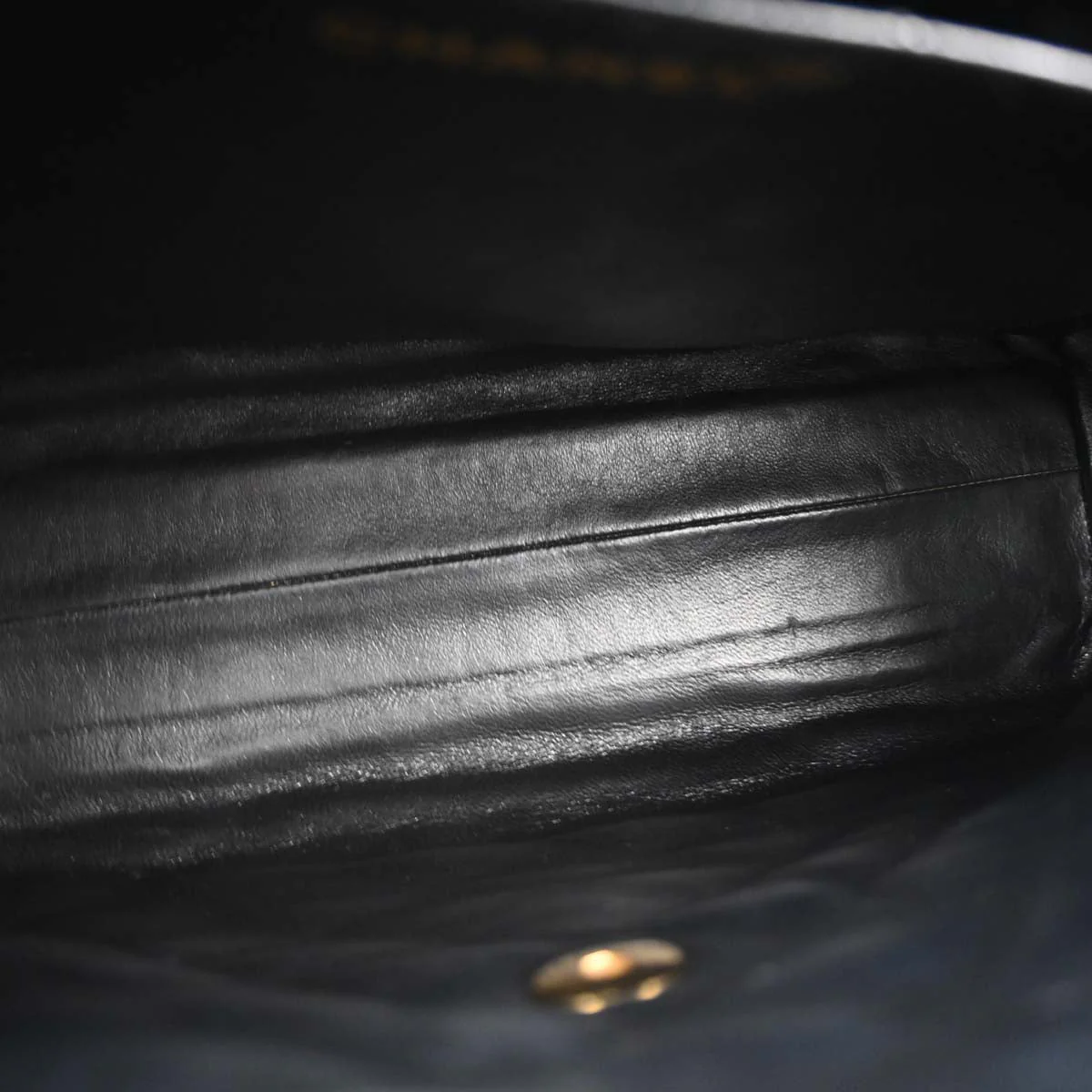 Chanel Black Caviar Skin Straight Flap Handbag - Image 9