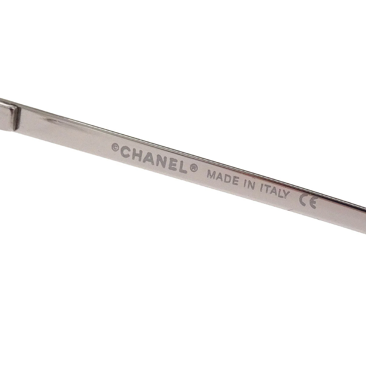 Chanel Sunglasses Eyewear Gray Rhinestone Small Good - Image 4