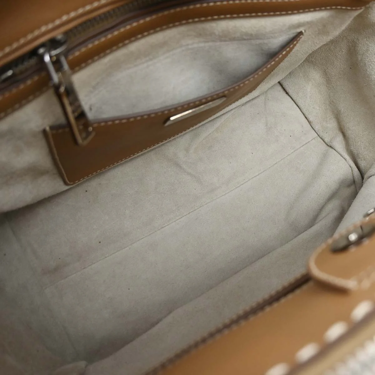 Prada Brown Calfskin Small Twin Pocket City Tote 2way Shoulder Handbag - Image 13