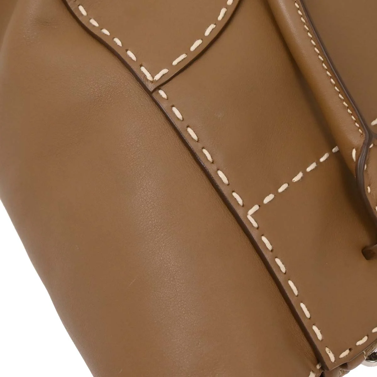 Prada Brown Calfskin Small Twin Pocket City Tote 2way Shoulder Handbag - Image 4