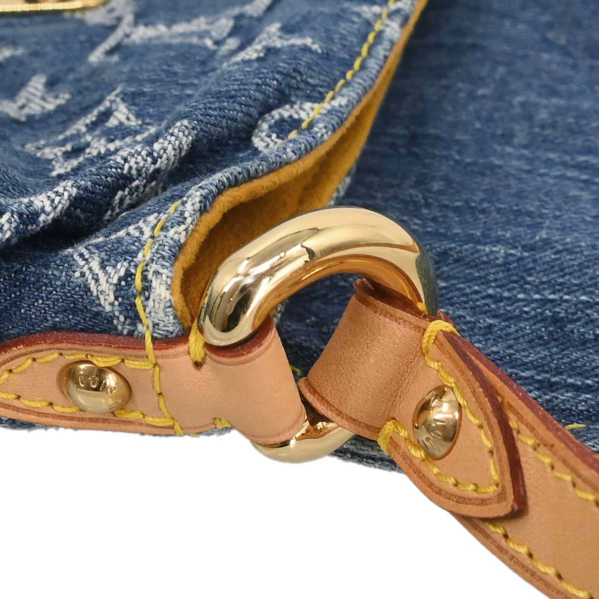 Louis Vuitton Blue Monogram Denim Mini Pleaty Handbag M95050 - Image 10
