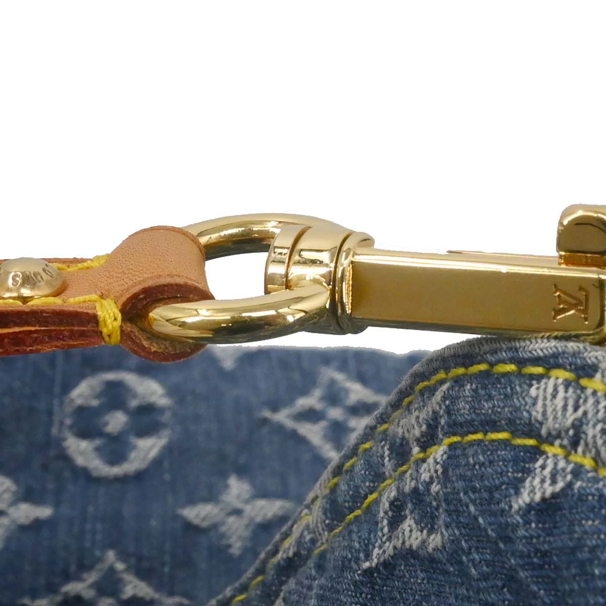 Louis Vuitton Blue Monogram Denim Mini Pleaty Handbag M95050 - Image 13