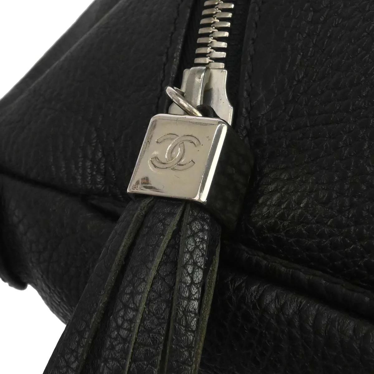 Chanel Black Calfskin Fringe Handbag - Image 12