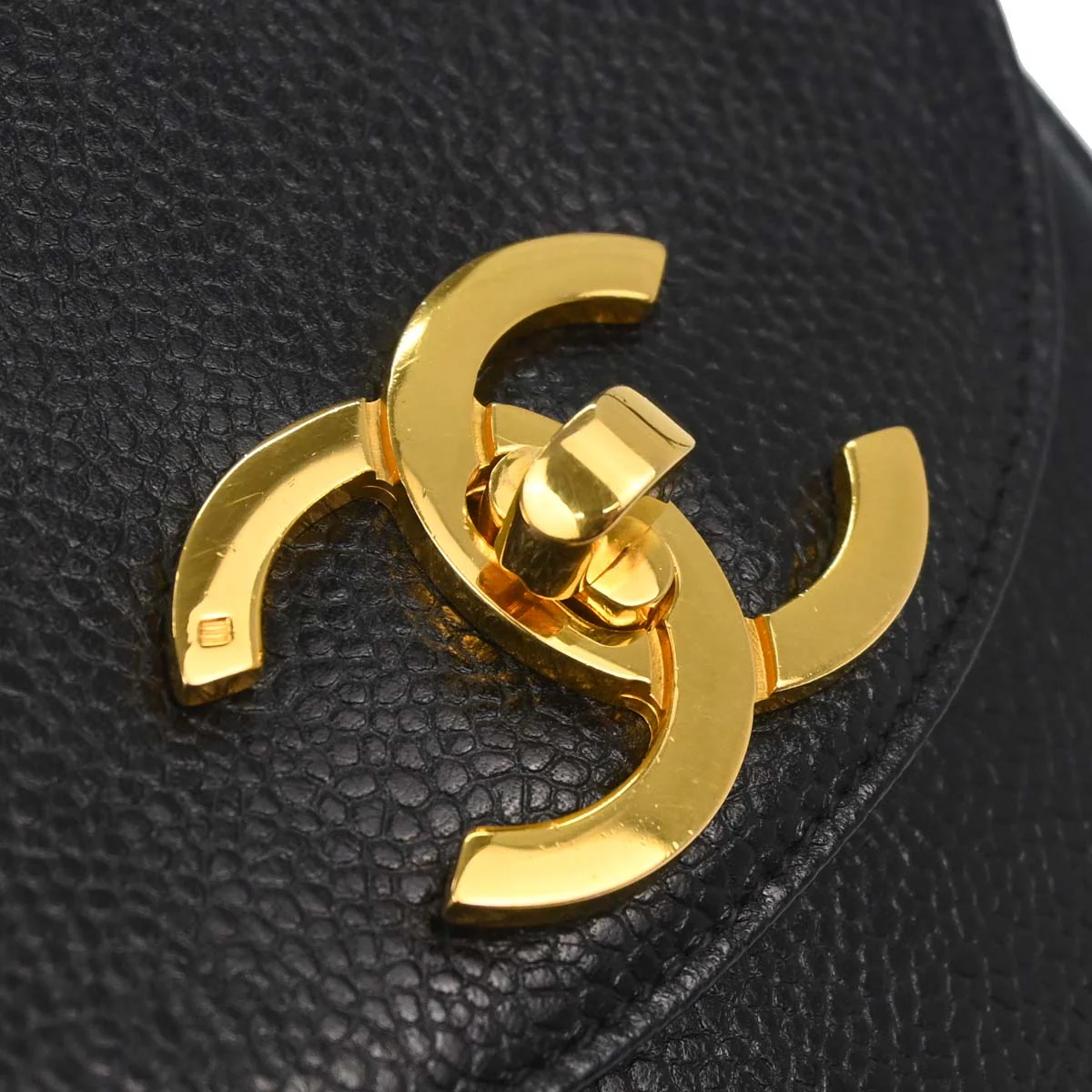 Chanel Black Caviar Skin Shoulder Bag - Image 10