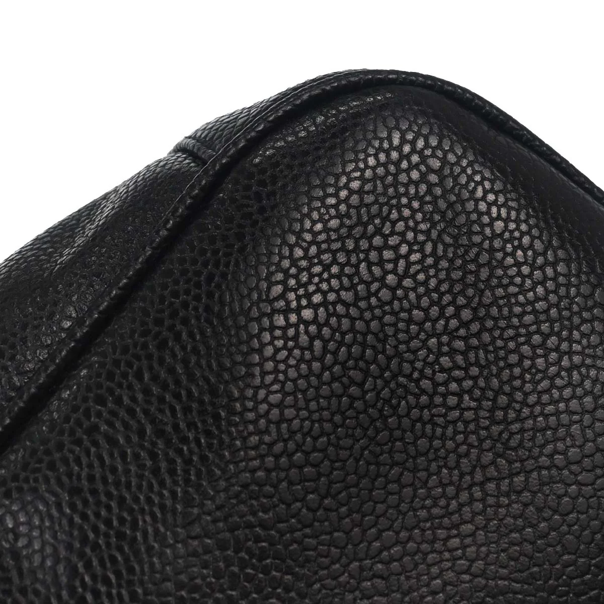 Chanel Black Caviar Skin Shoulder Bag - Image 12
