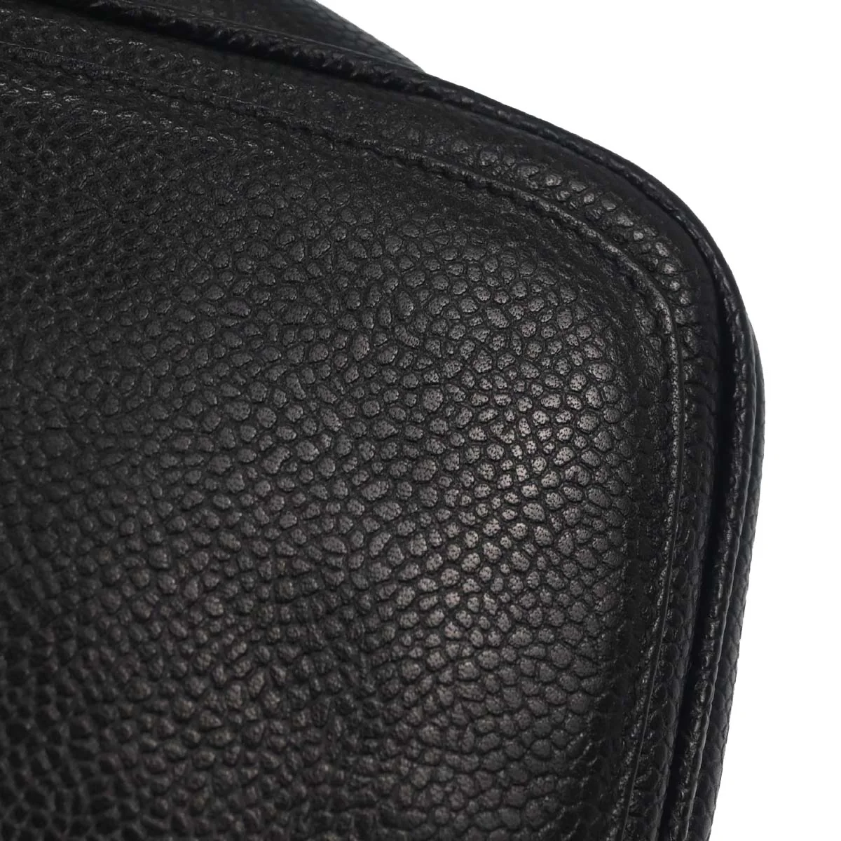 Chanel Black Caviar Skin Shoulder Bag - Image 13