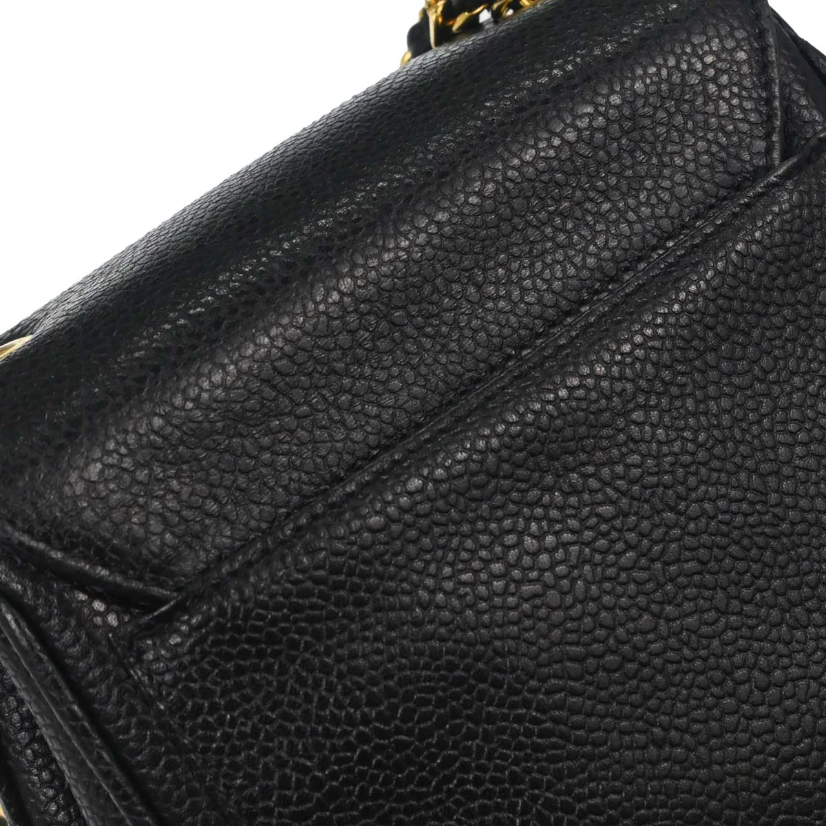 Chanel Black Caviar Skin Shoulder Bag - Image 14