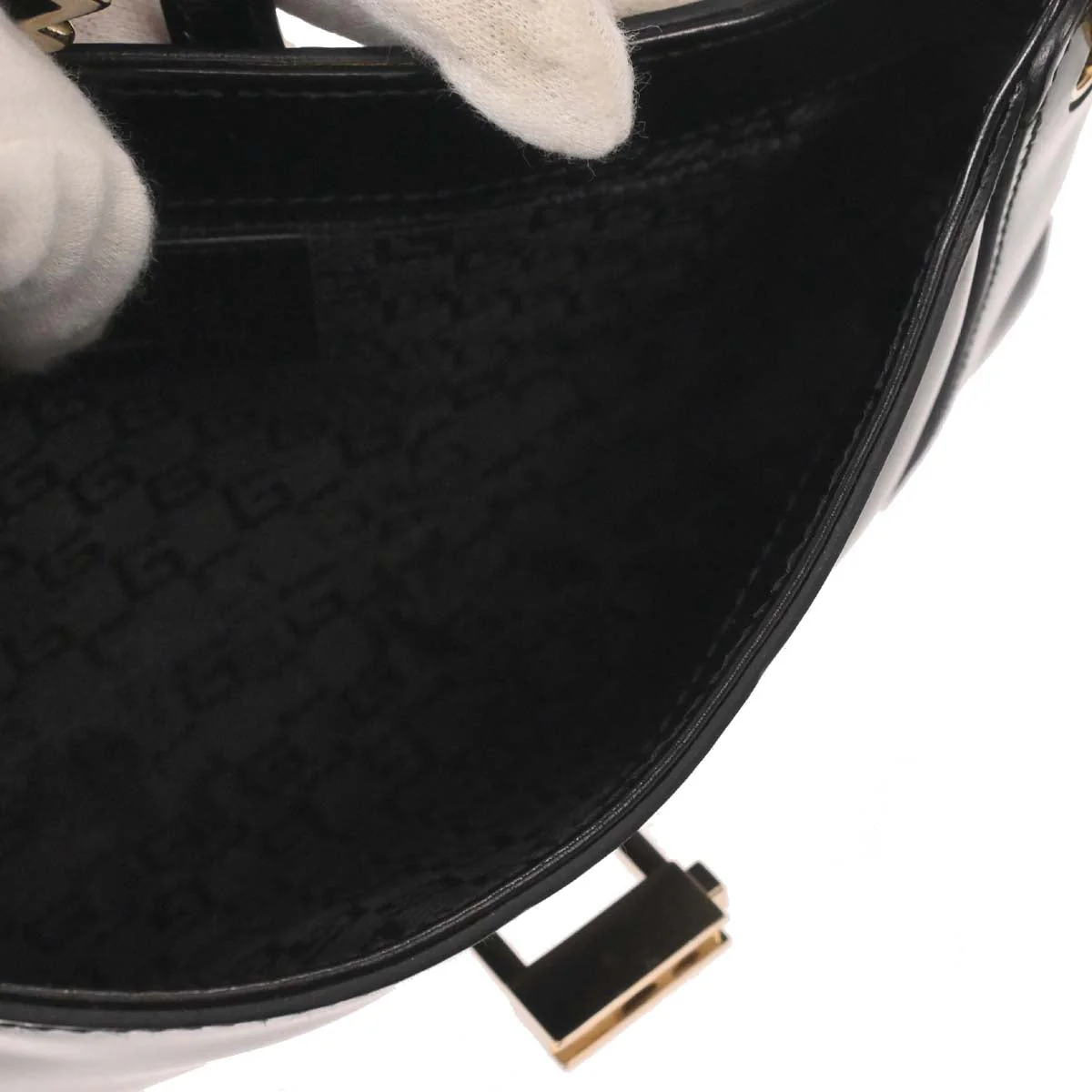 Gucci Black Patent Leather Handbag - Image 14