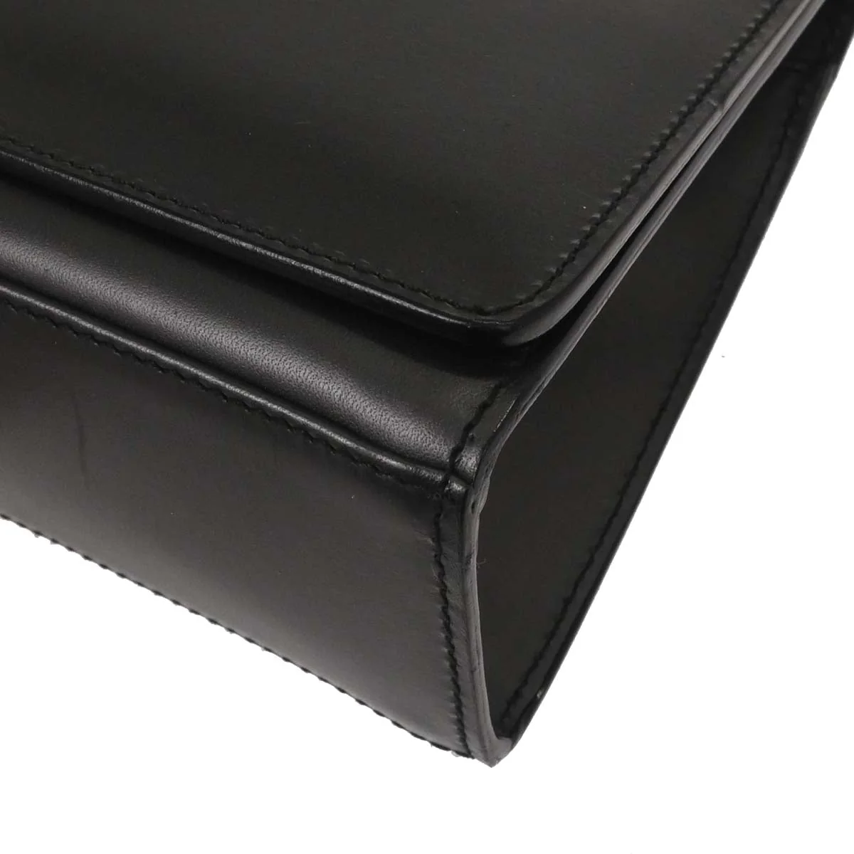 Gucci Black Leather Handbag - Image 9