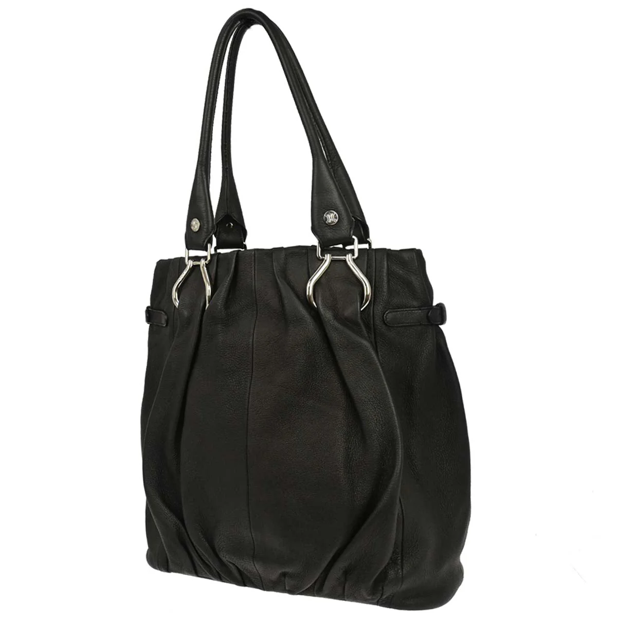 Celine * Black Leather Tote Handbag - Image 2