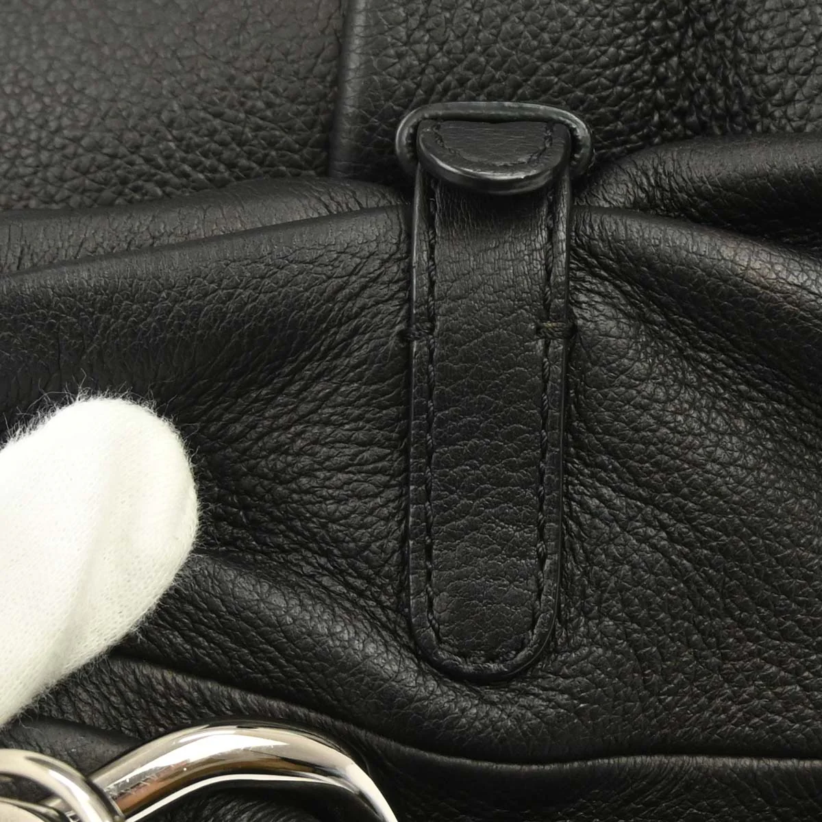 Celine * Black Leather Tote Handbag - Image 7