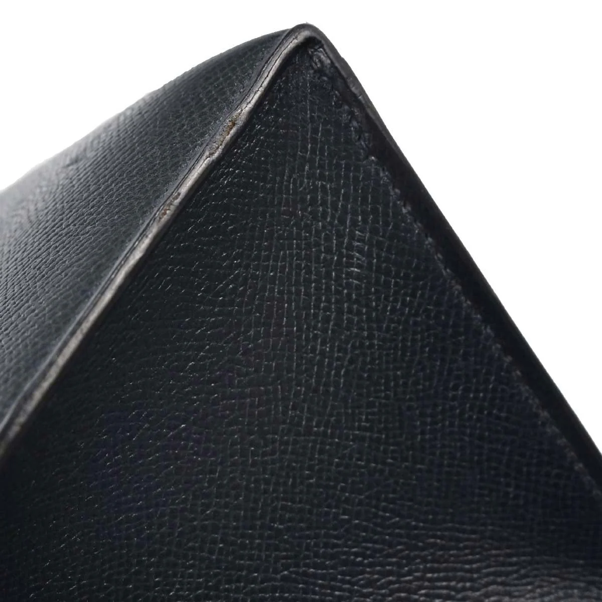 Hermes Blue Indigo Courchevel Kelly 32 Sellier 2way Shoulder Handbag - Image 5