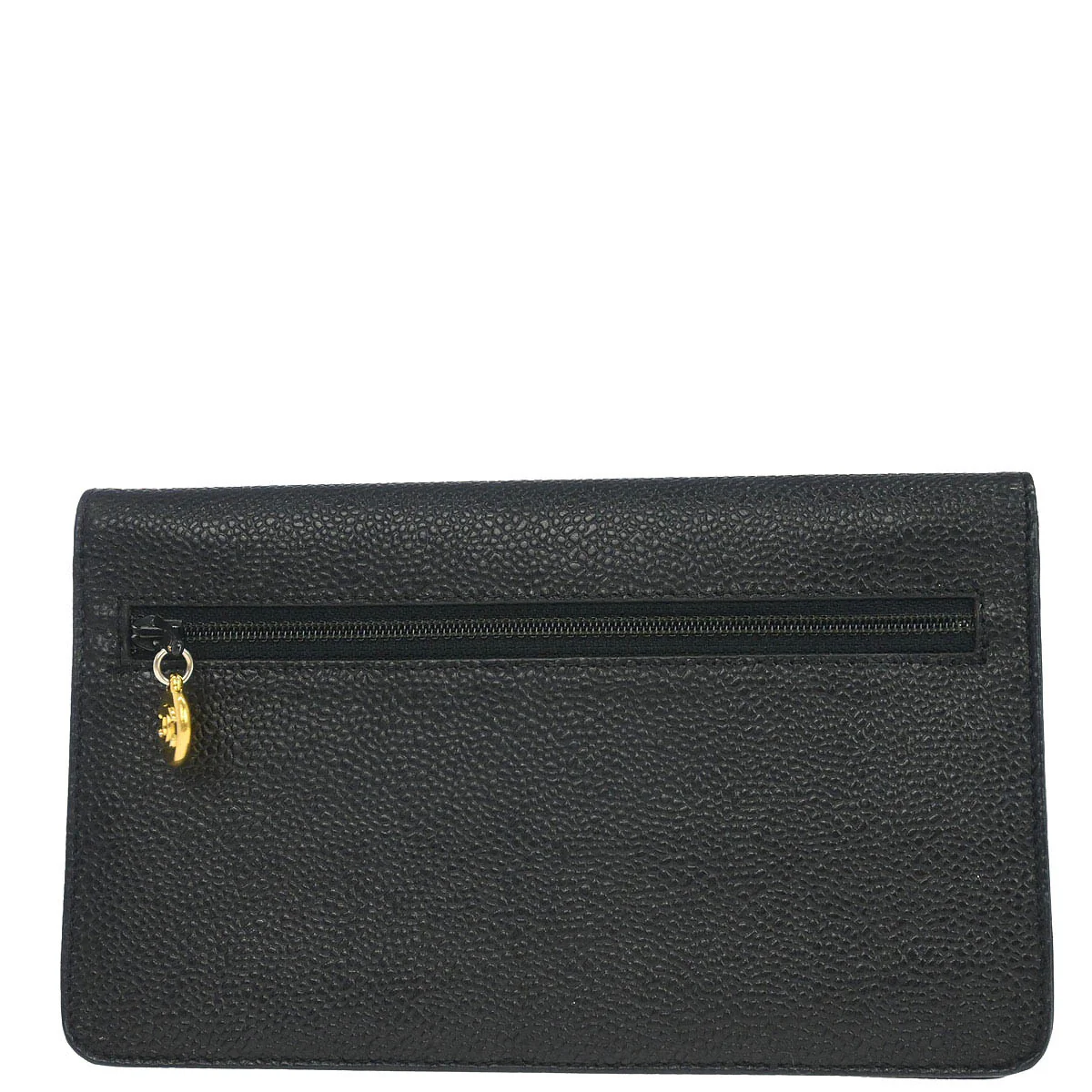 Chanel 1994-1996 Black Caviar Skin Long Wallet - Image 2
