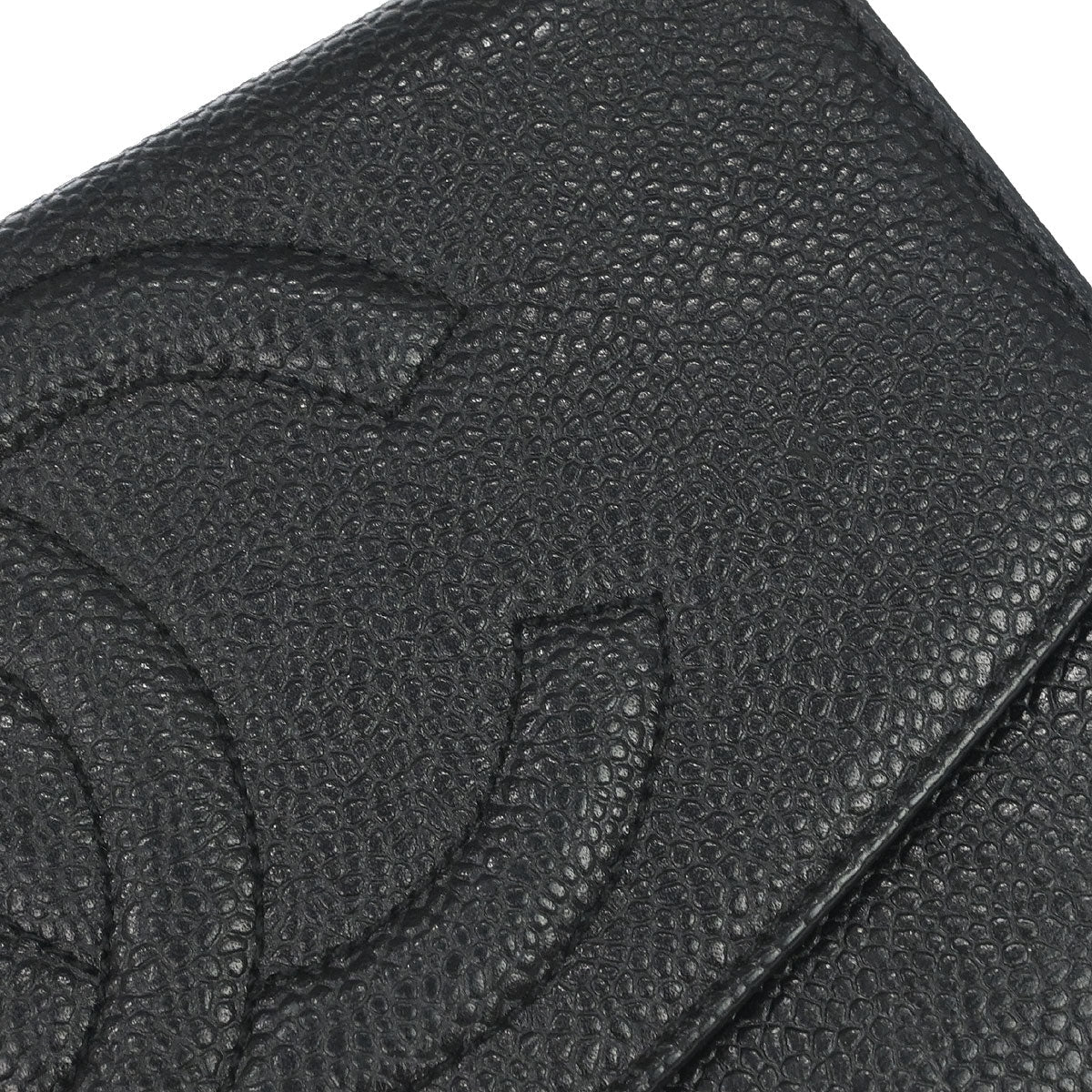 Chanel 1994-1996 Black Caviar Skin Long Wallet - Image 4