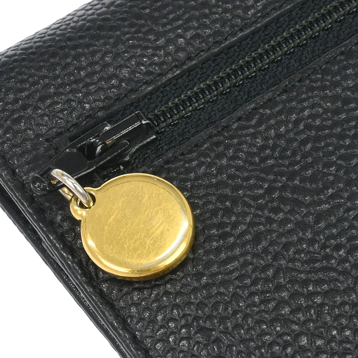 Chanel 1994-1996 Black Caviar Skin Long Wallet - Image 6
