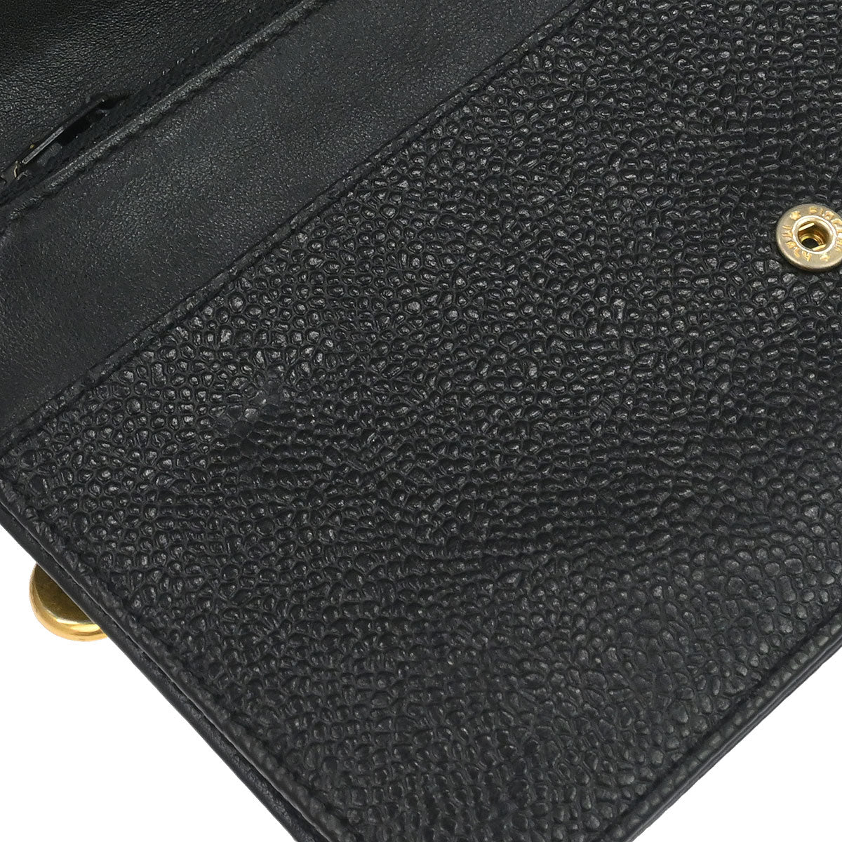 Chanel 1994-1996 Black Caviar Skin Long Wallet - Image 9