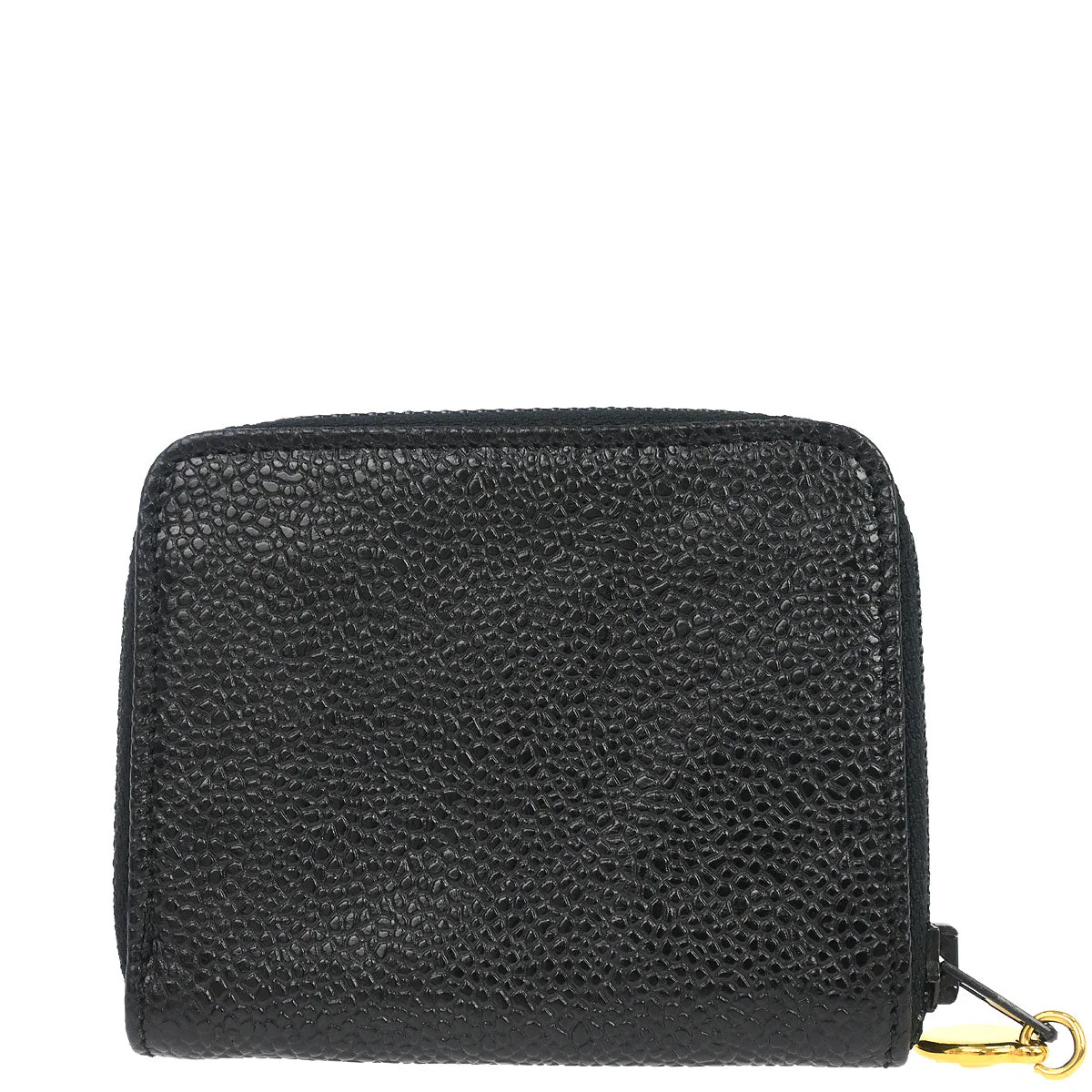 Chanel 1997-1999 Black Caviar Skin Coin Purse Wallet - Image 2