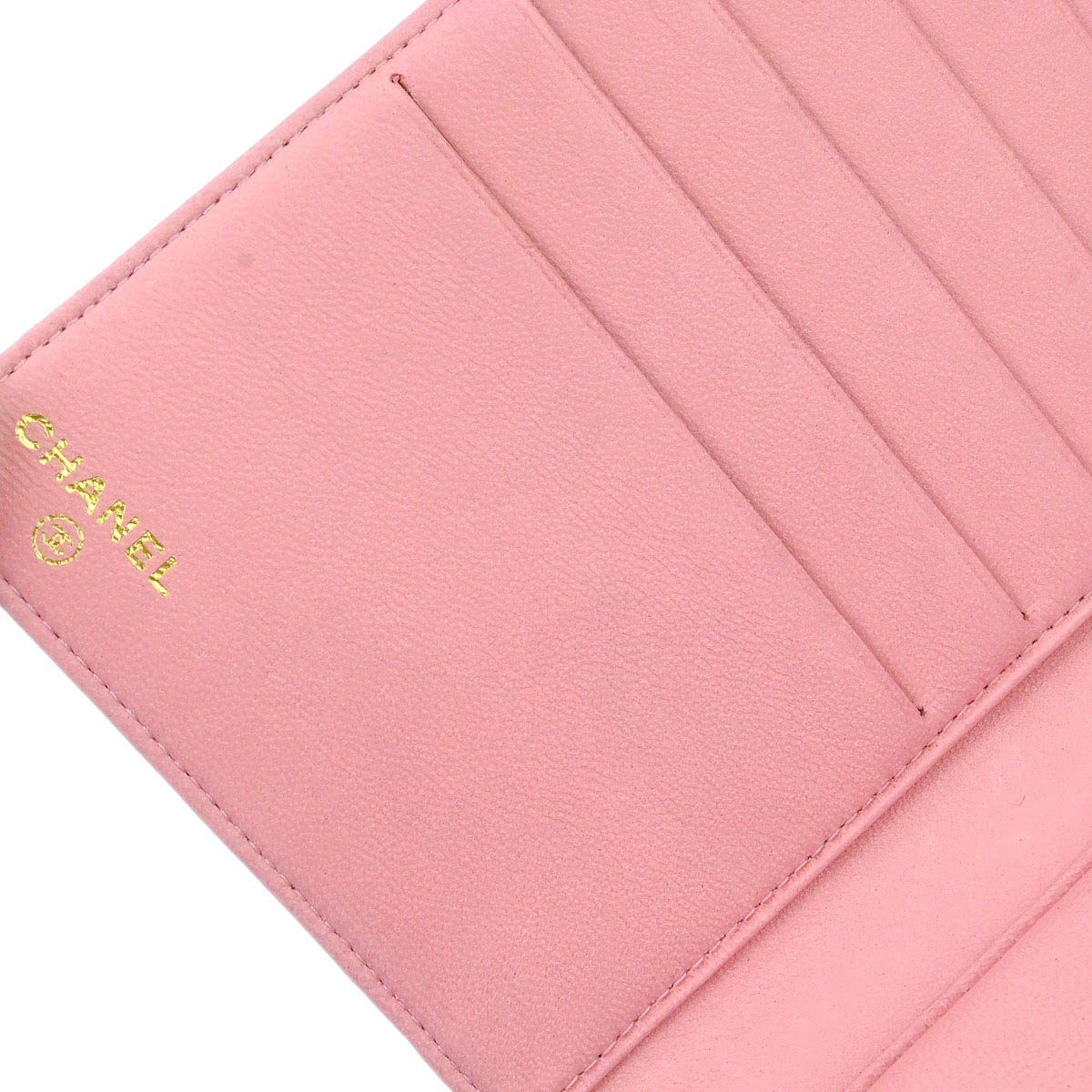 Chanel 2003-2004 Pink Caviar Skin Bifold Wallet - Image 11