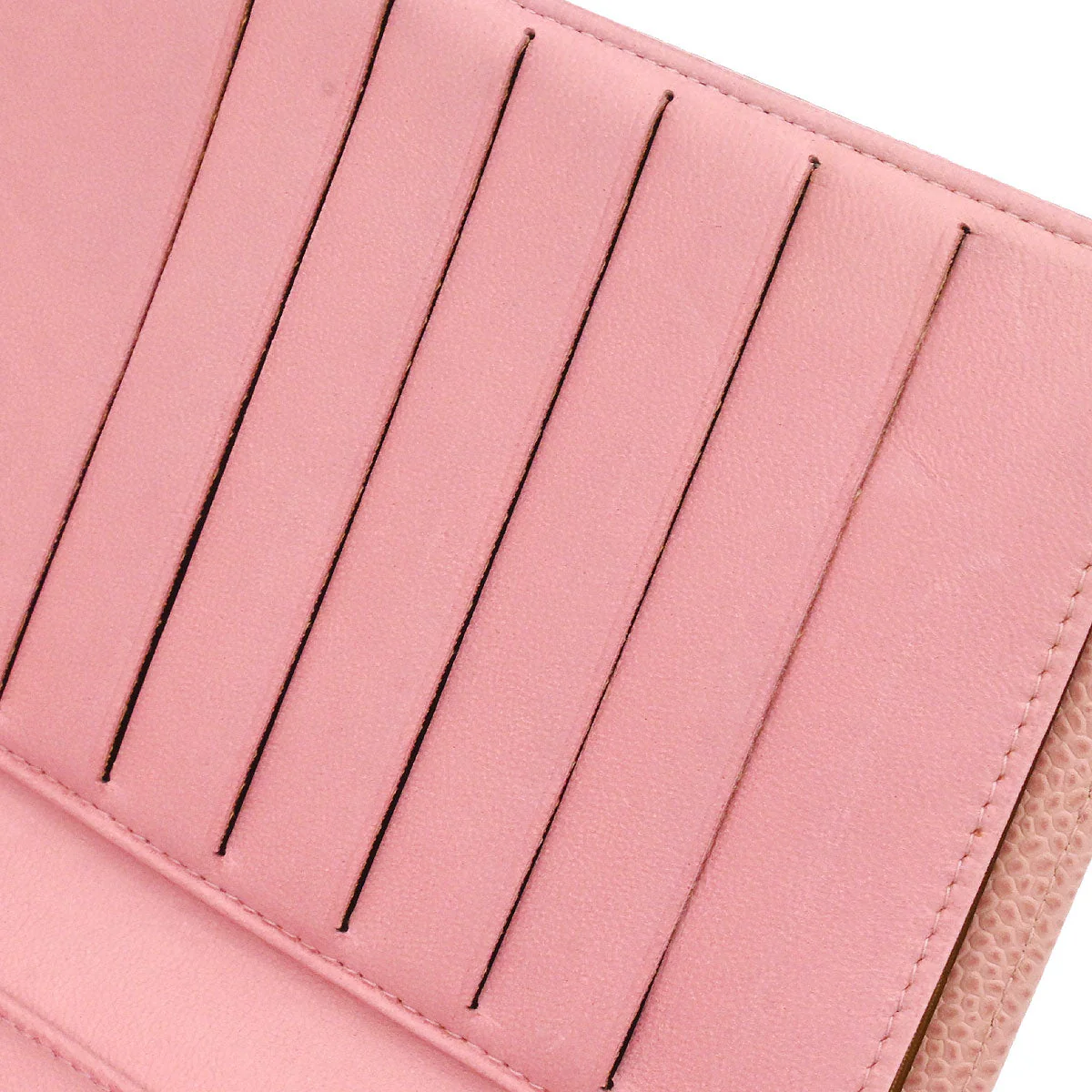 Chanel 2003-2004 Pink Caviar Skin Bifold Wallet - Image 15