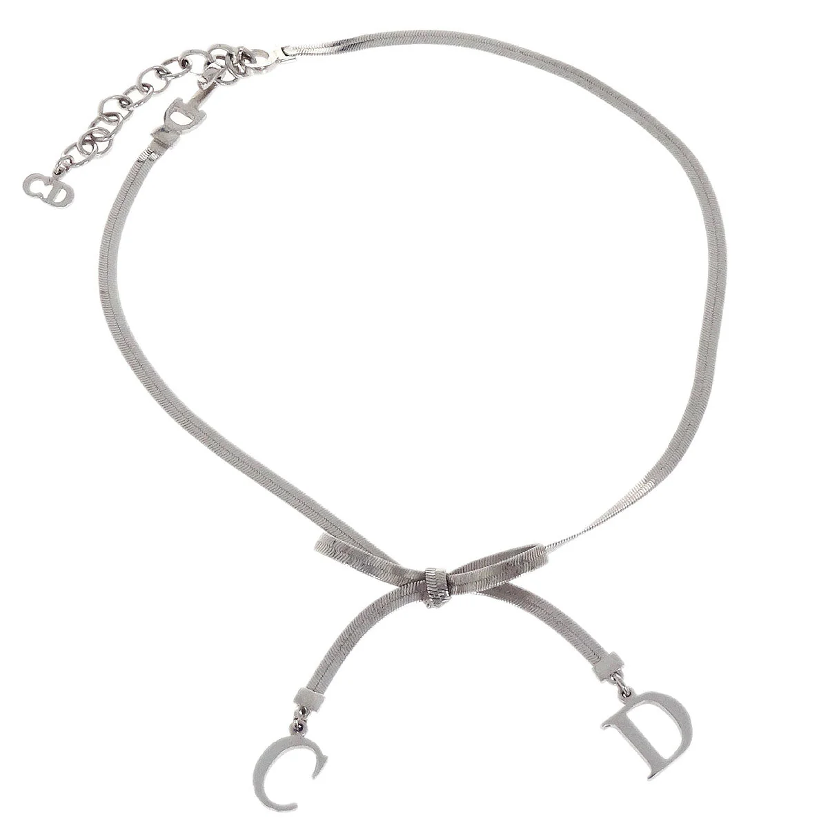 Christian Dior Necklace Pendant Silver