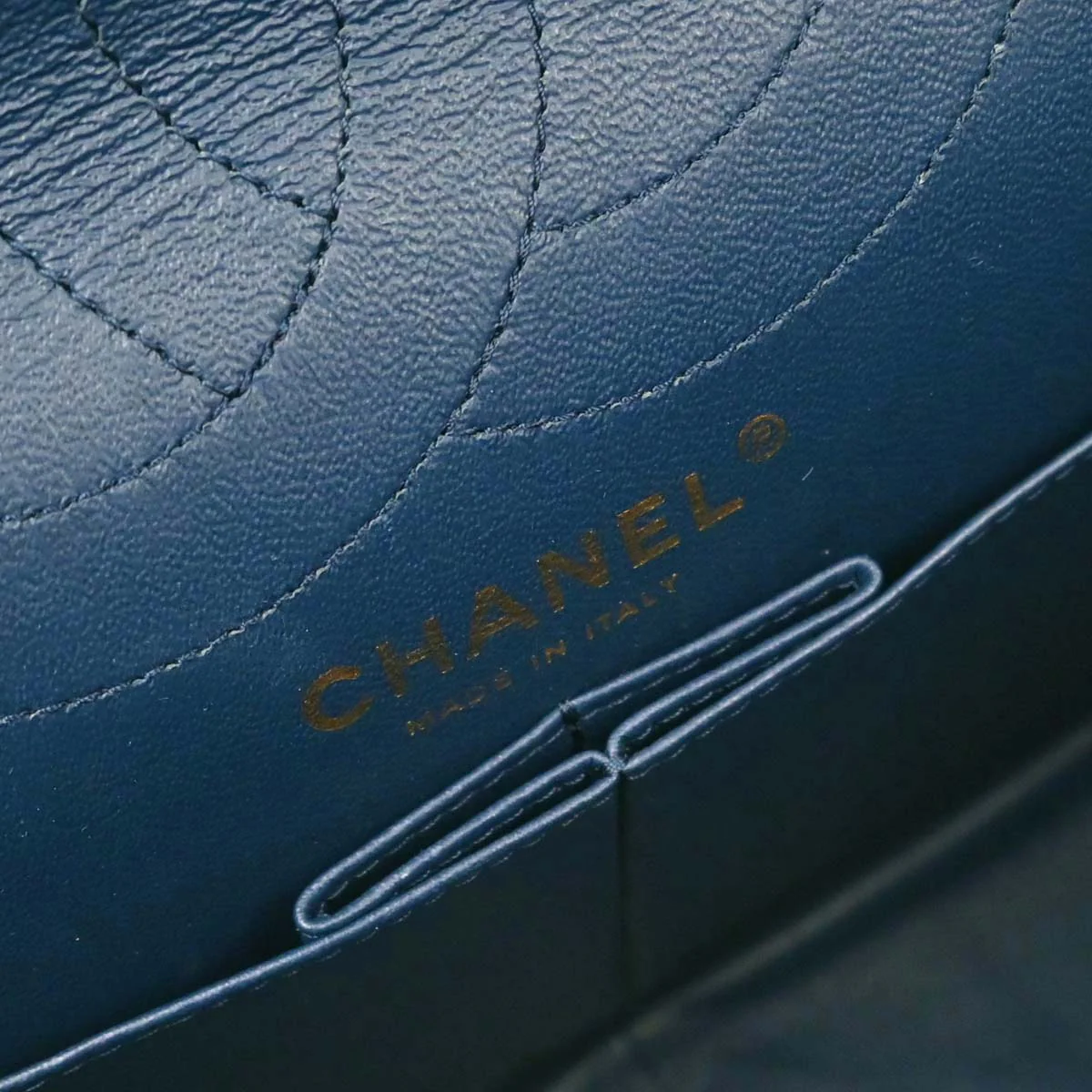 Chanel Blue Patent Leather 2.55 Double Flap Shoulder Bag - Image 13