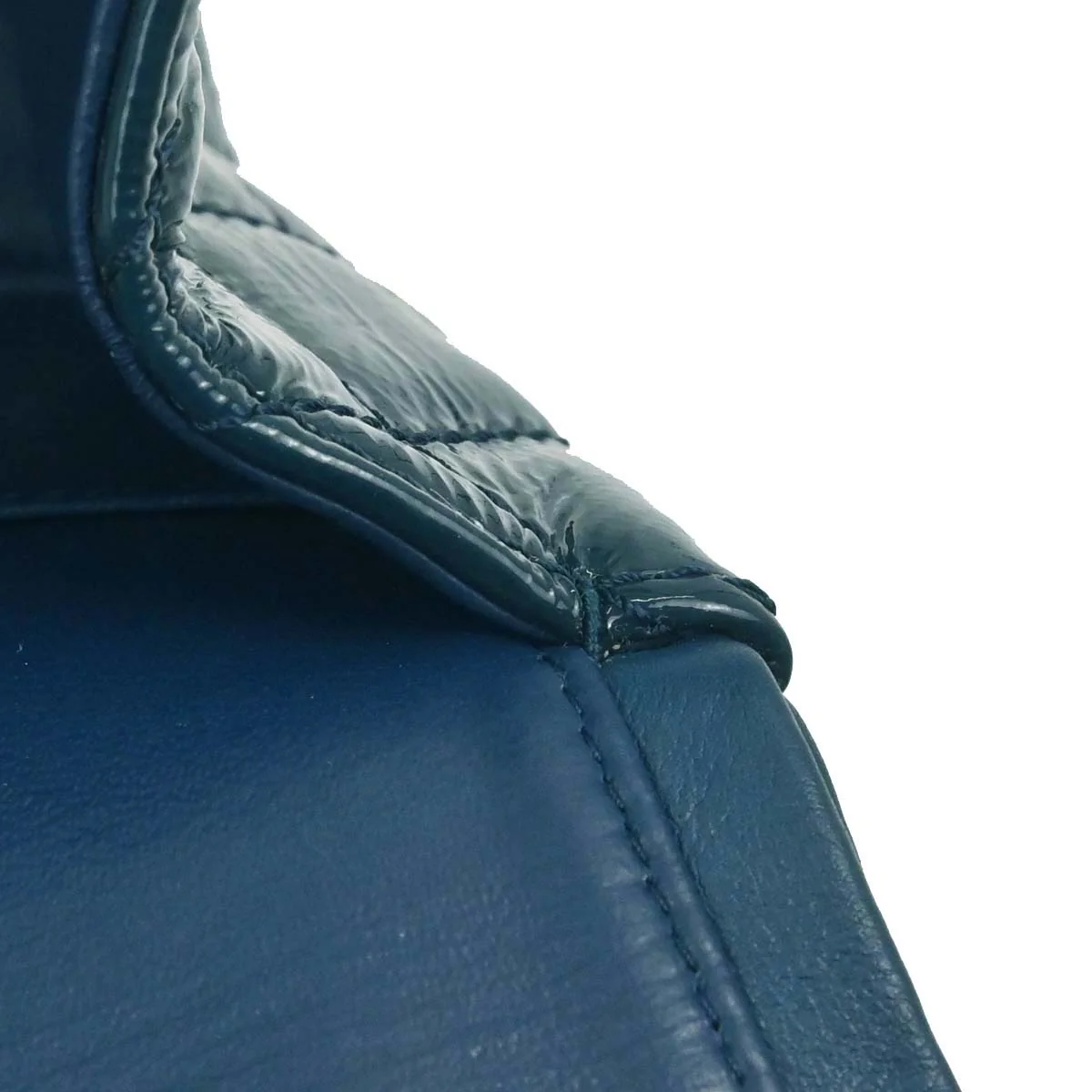 Chanel Blue Patent Leather 2.55 Double Flap Shoulder Bag - Image 16