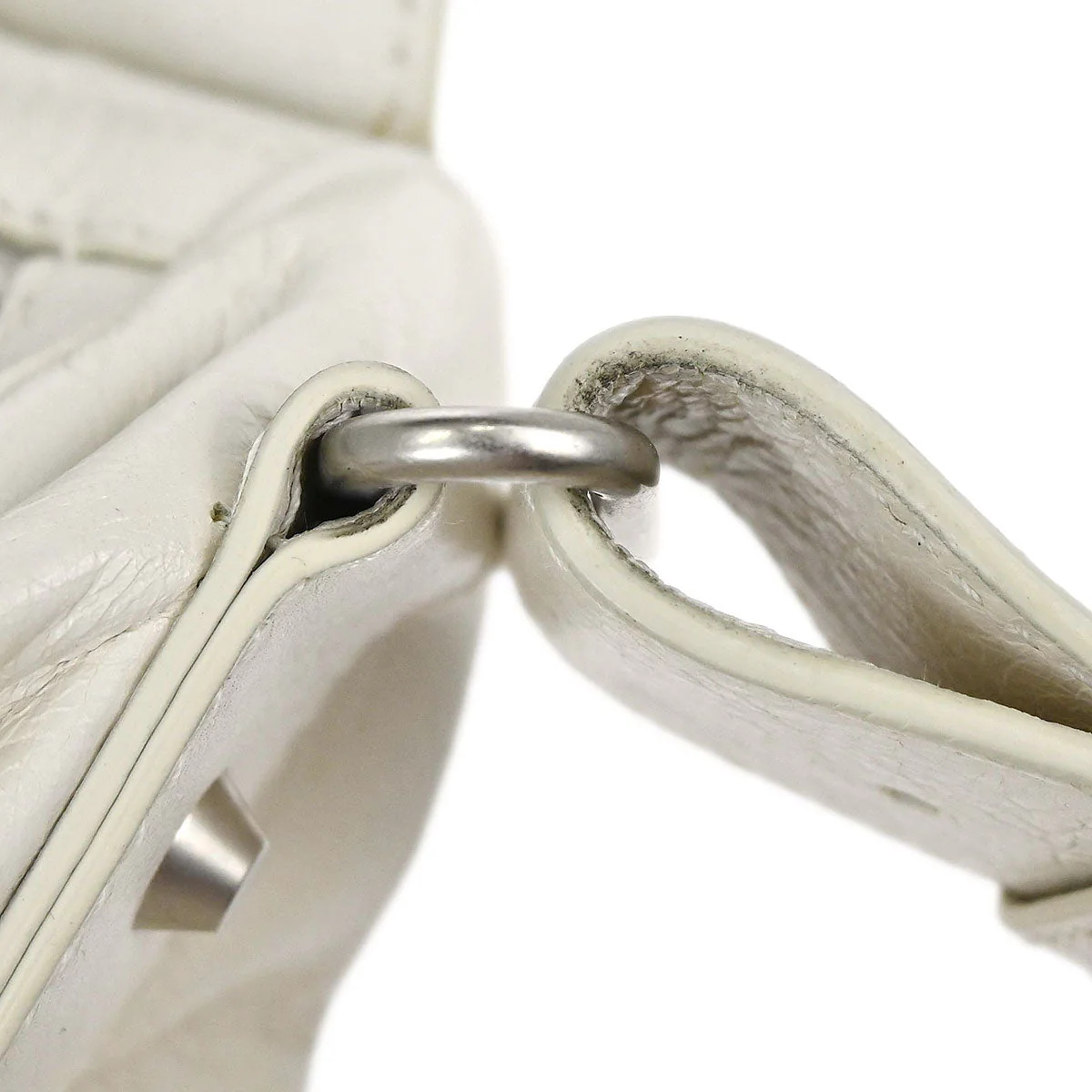 Balenciaga White Squash 2way Duffle Shoulder Handbag - Image 20
