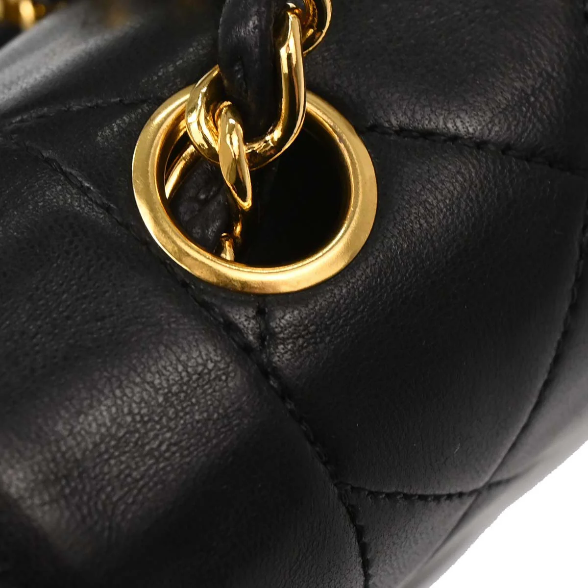 Chanel Black Lambskin Medium Diana Shoulder Bag - Image 15