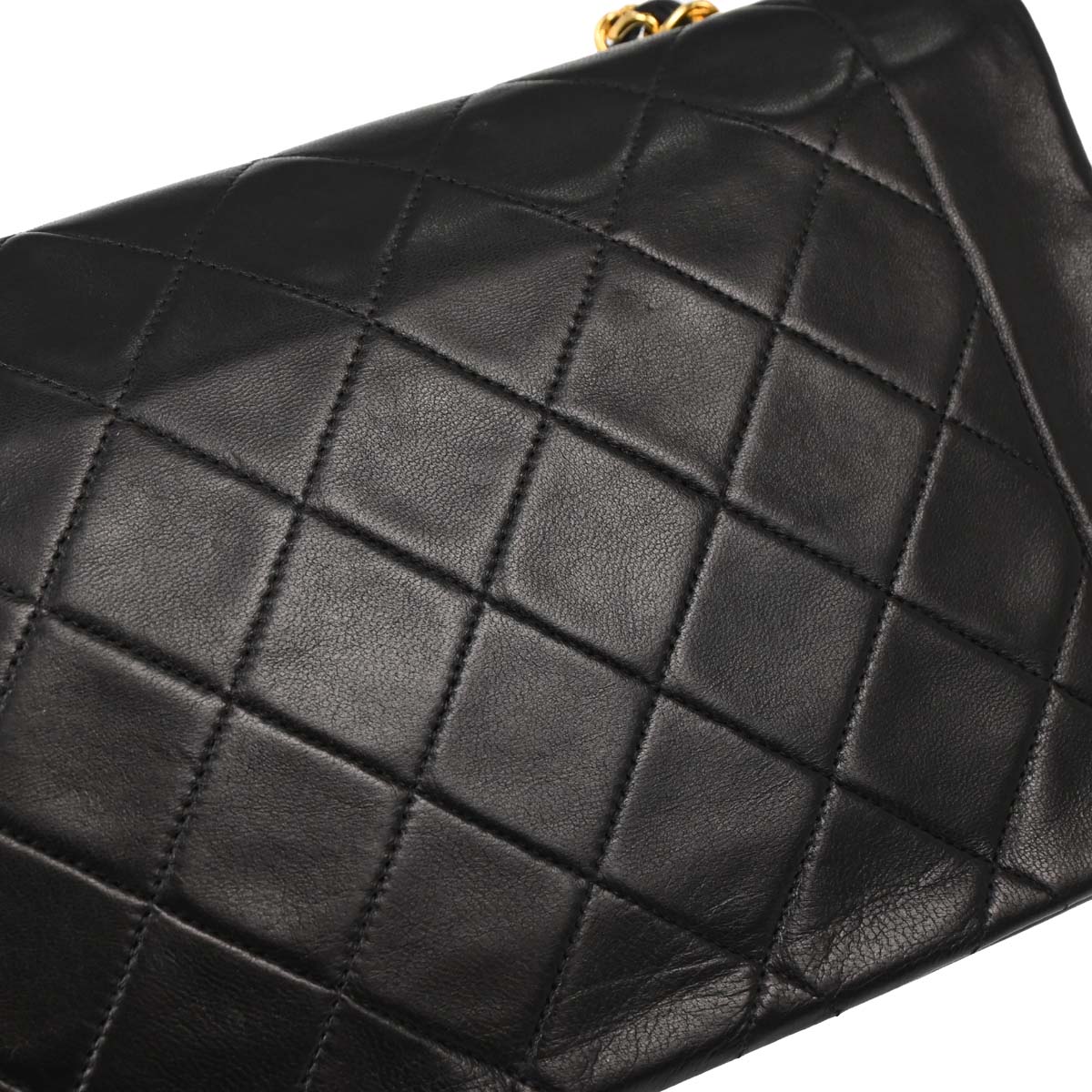 Chanel Black Lambskin Medium Diana Shoulder Bag - Image 8