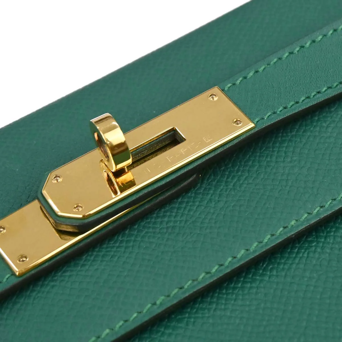 Hermes Vert Vertigo Epsom Kelly 32 Sellier 2way Shoulder Handbag - Image 3