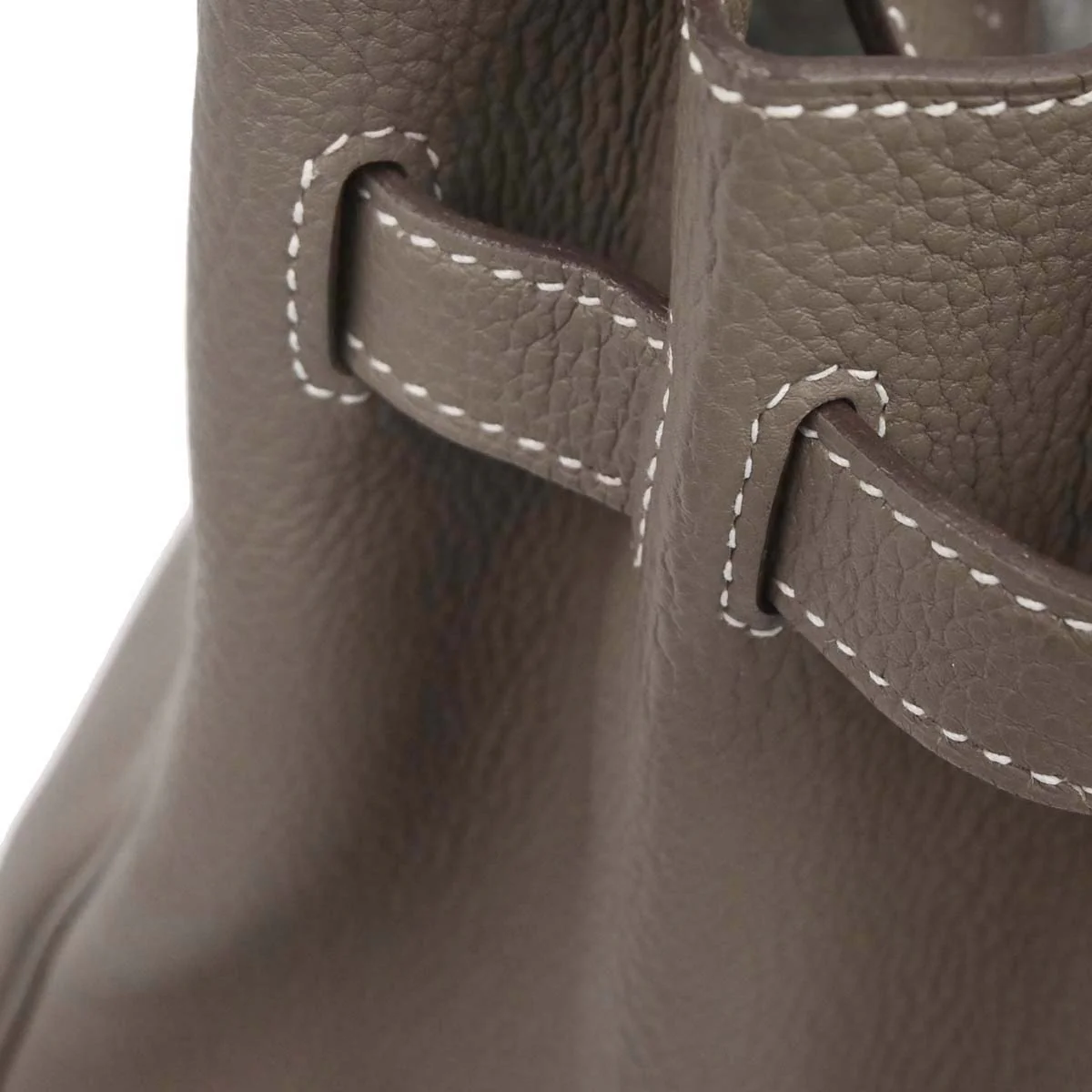 Hermes Etoupe Gray Togo Birkin 30 Handbag - Image 12
