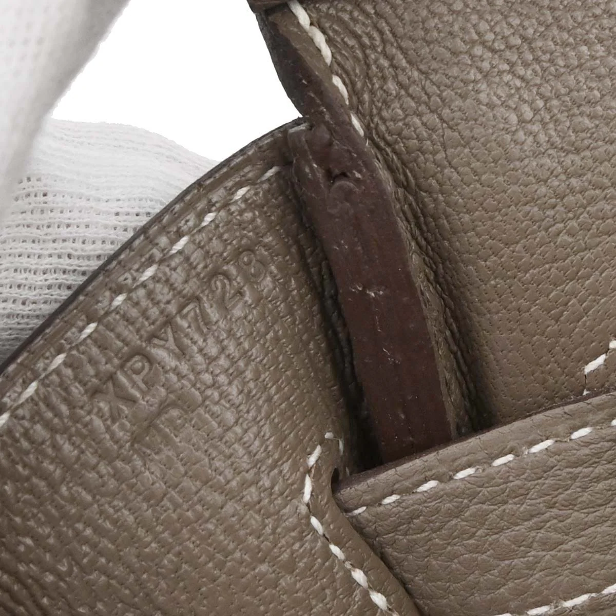 Hermes Etoupe Gray Togo Birkin 30 Handbag - Image 17
