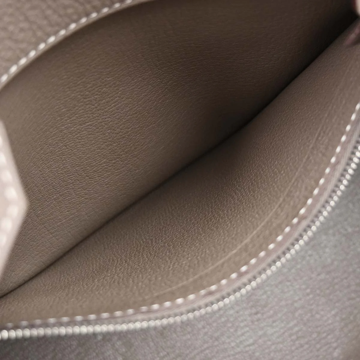 Hermes Etoupe Gray Togo Birkin 30 Handbag - Image 18