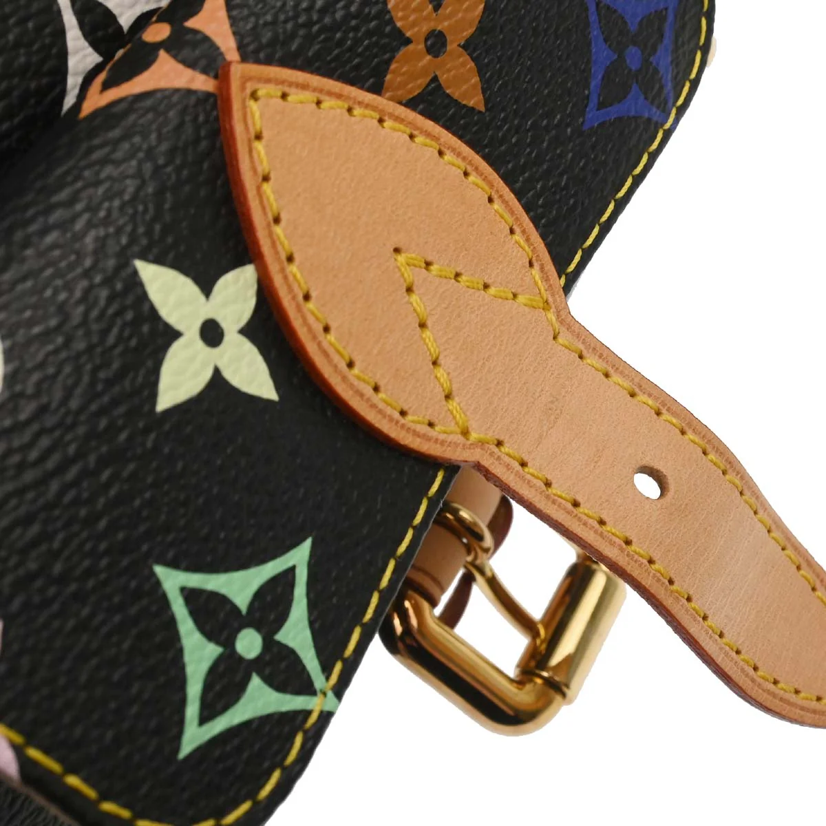 Louis Vuitton Black Monogram Multicolor Eliza Handbag M40099 - Image 10