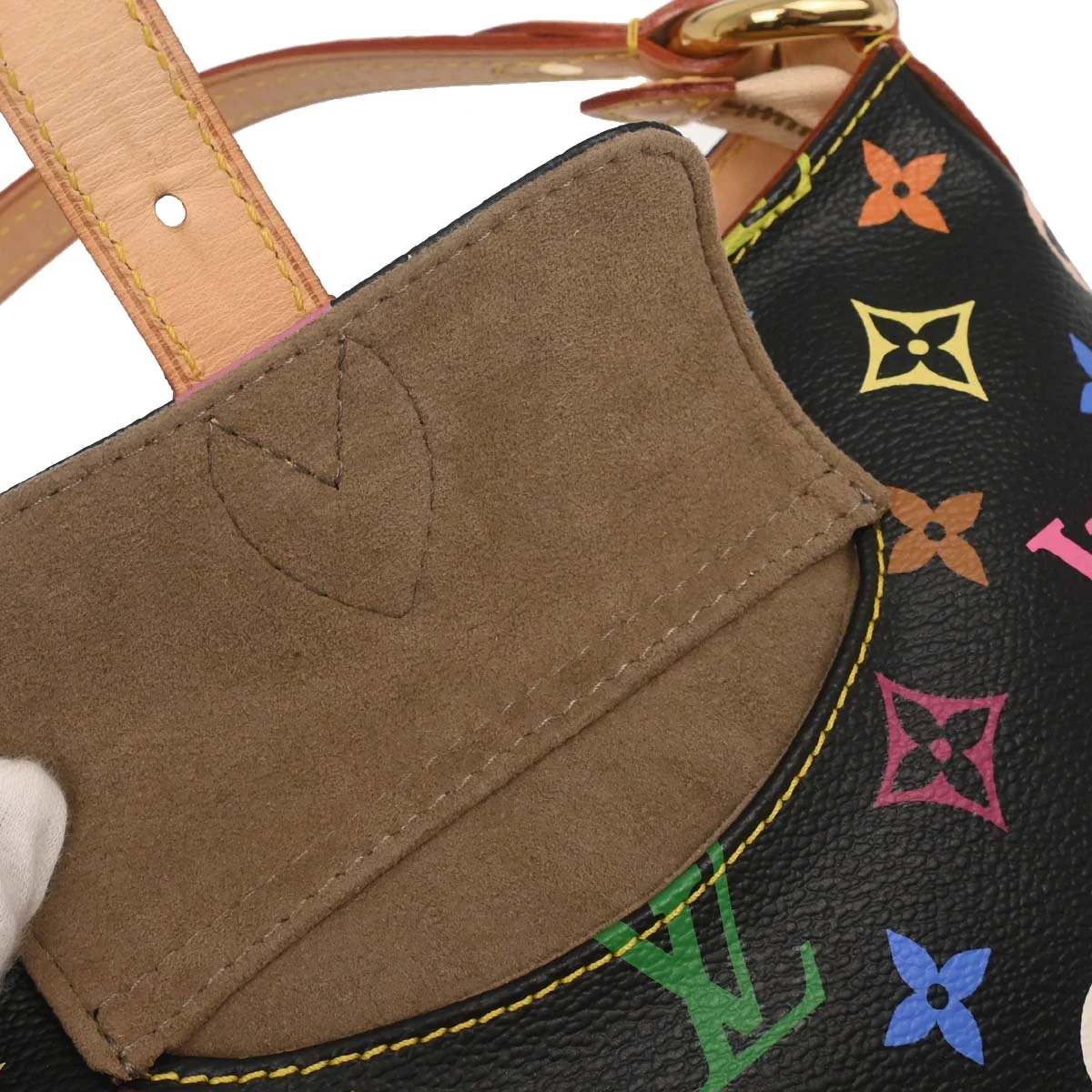 Louis Vuitton Black Monogram Multicolor Eliza Handbag M40099 - Image 11