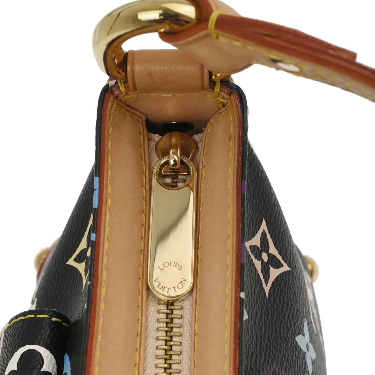 Louis Vuitton Black Monogram Multicolor Eliza Handbag M40099 - Image 12