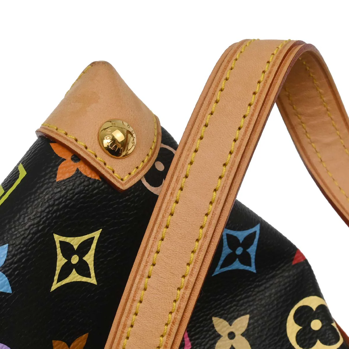 Louis Vuitton Black Monogram Multicolor Eliza Handbag M40099 - Image 13