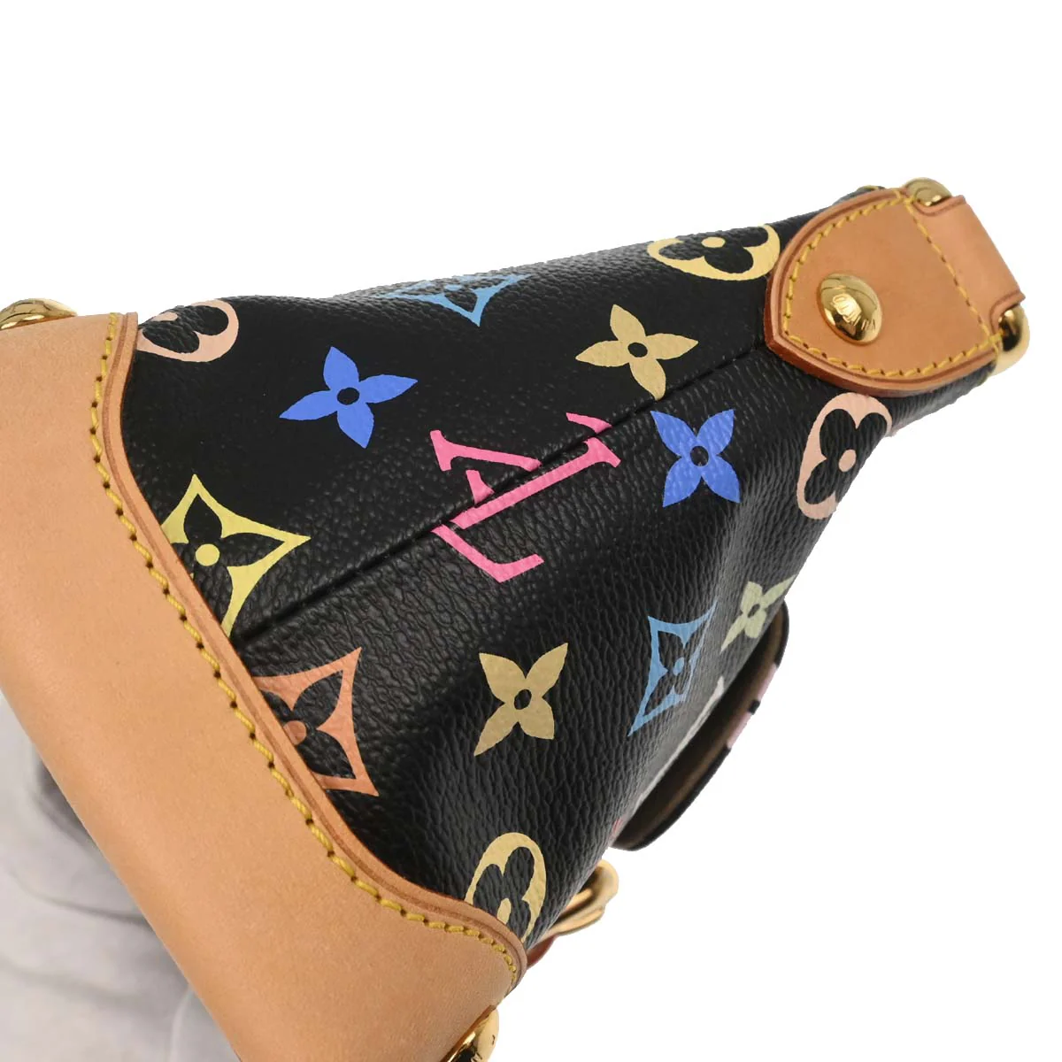 Louis Vuitton Black Monogram Multicolor Eliza Handbag M40099 - Image 4