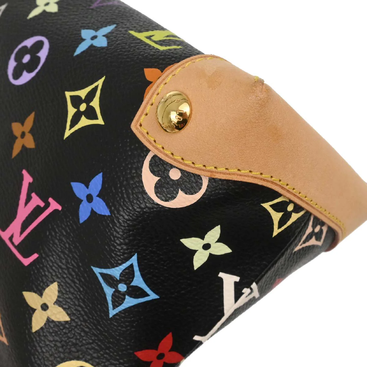 Louis Vuitton Black Monogram Multicolor Eliza Handbag M40099 - Image 5