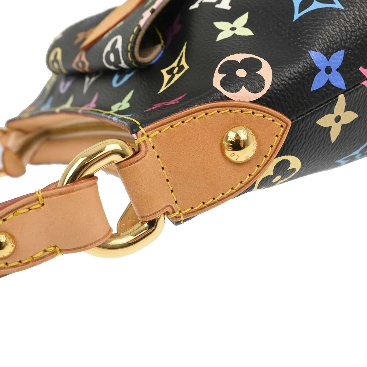 Louis Vuitton Black Monogram Multicolor Eliza Handbag M40099 - Image 8