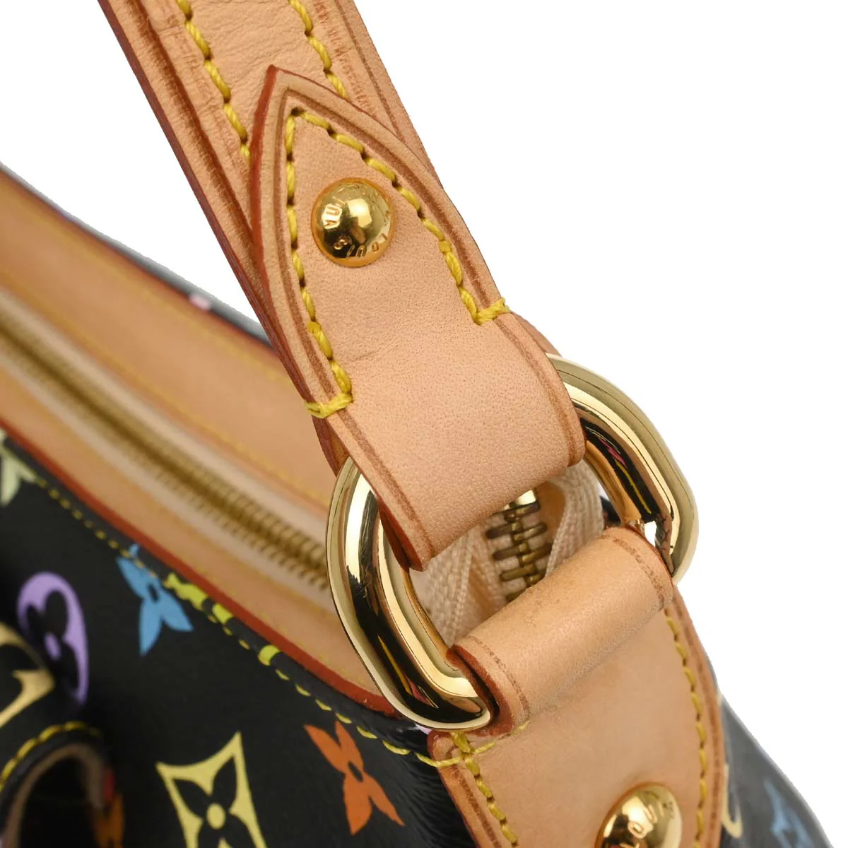 Louis Vuitton Black Monogram Multicolor Eliza Handbag M40099 - Image 9