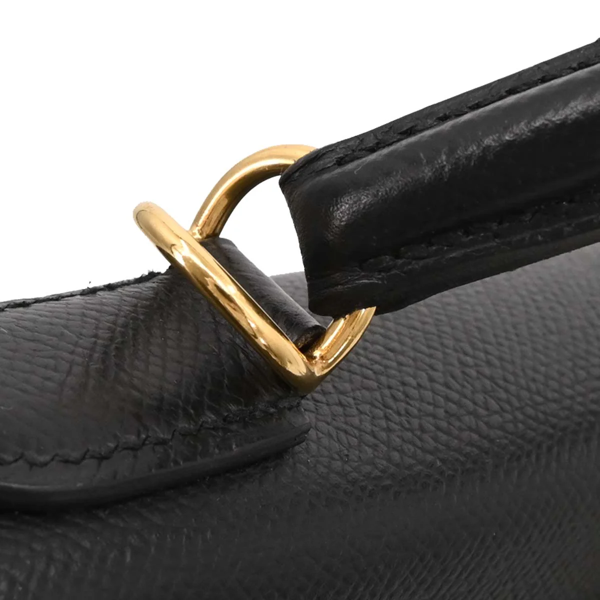 Hermes Black Epsom Kelly 32 Sellier 2way Shoulder Handbag - Image 11