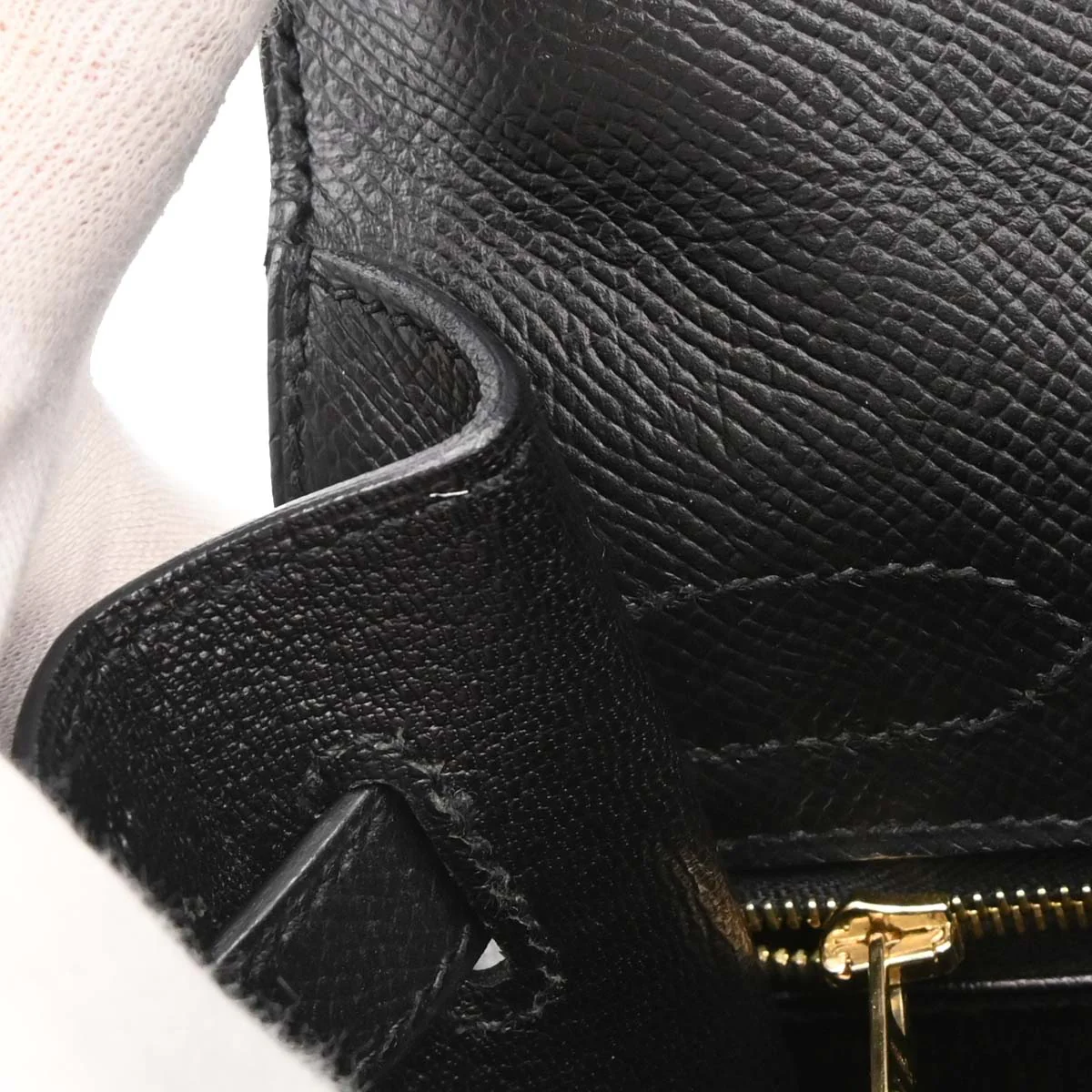 Hermes Black Epsom Kelly 32 Sellier 2way Shoulder Handbag - Image 14