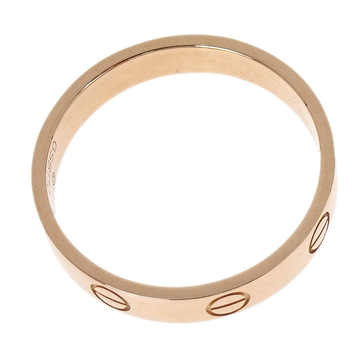 Cartier Mini Love Ring Au750 GSB172 #55 Jewelry - Image 4
