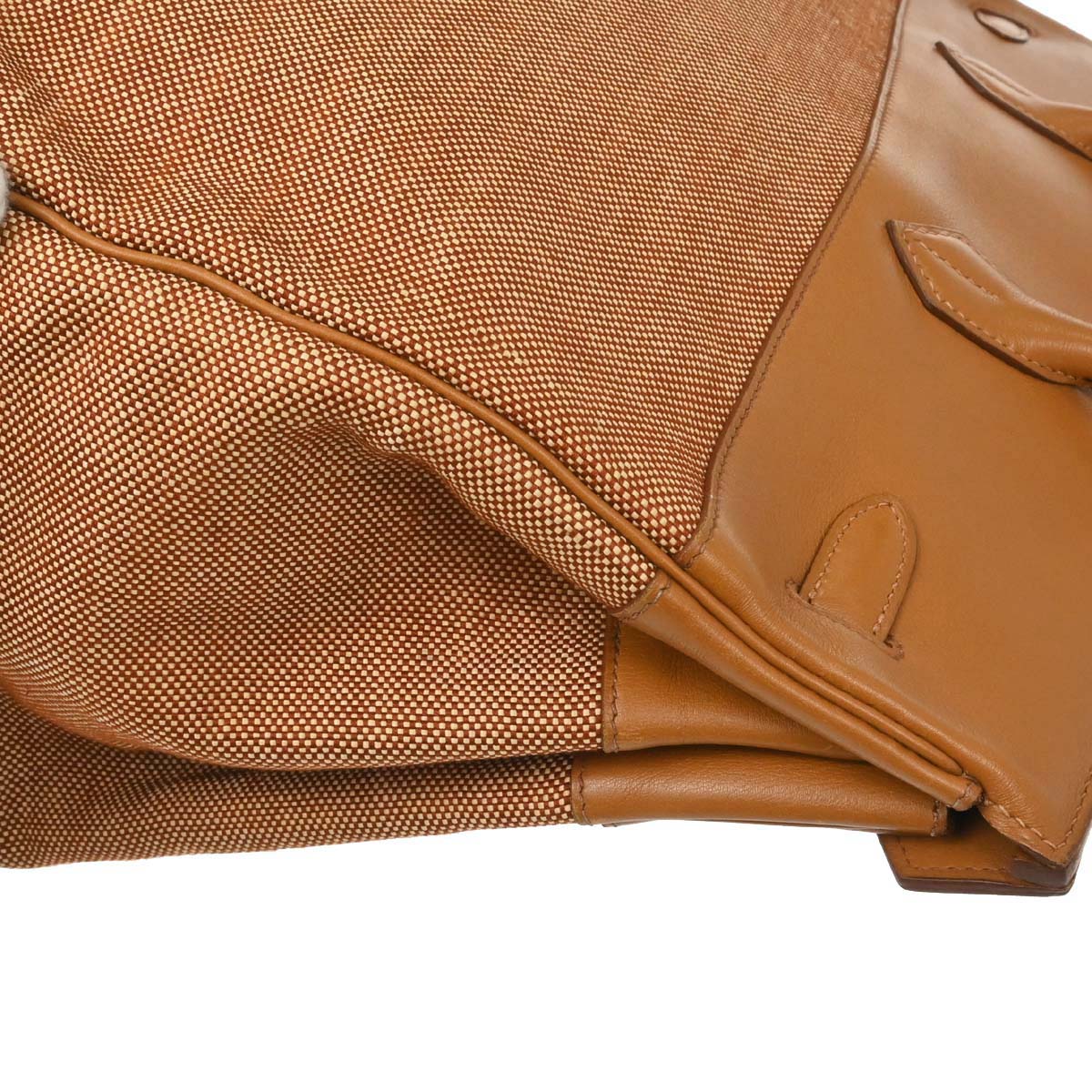 Hermes Brown Toile H Gulliver Birkin 40 Handbag - Image 9