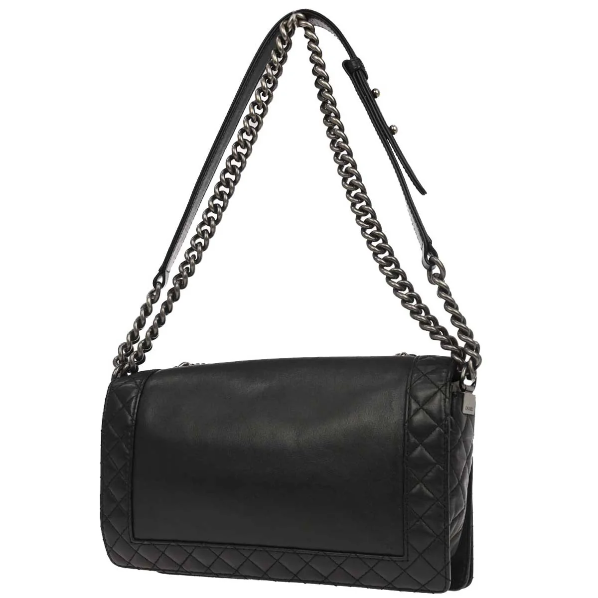 Boy Reverso Chanel Black Lambskin Medium Shoulder Bag - Image 2