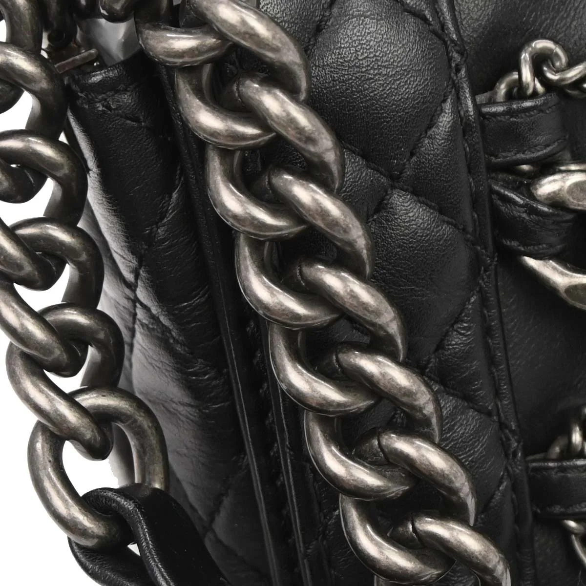 Boy Reverso Chanel Black Lambskin Medium Shoulder Bag - Image 3