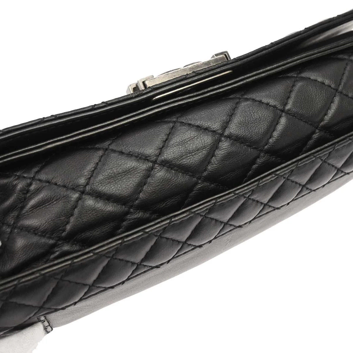 Boy Reverso Chanel Black Lambskin Medium Shoulder Bag - Image 7