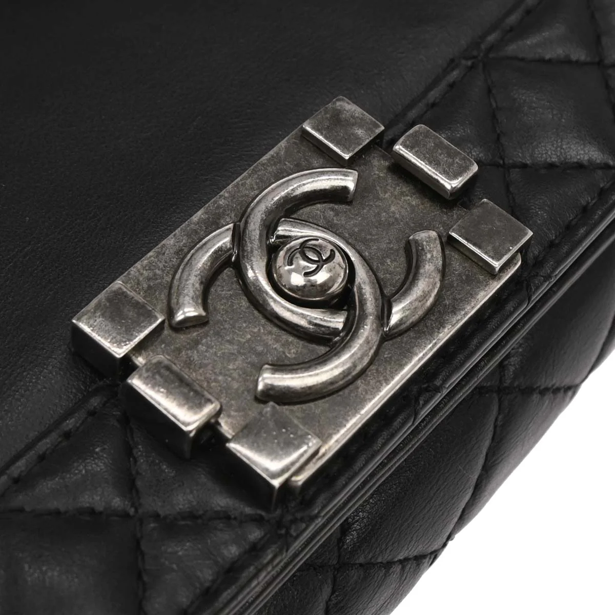 Boy Reverso Chanel Black Lambskin Medium Shoulder Bag - Image 9